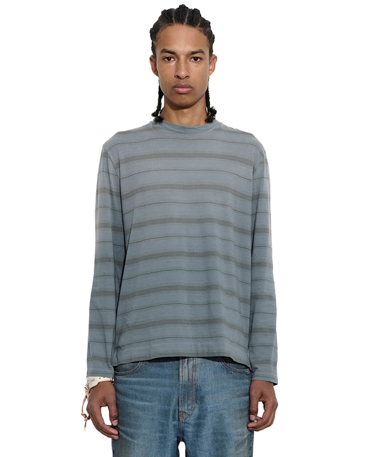 Our Legacy Box Longsleeve Spray Fade Ghost Stripe - Vallgatan 12
