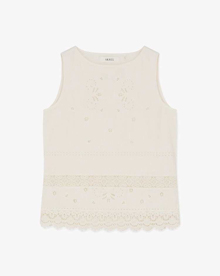 Skall Studio Tallulah Top Antique White