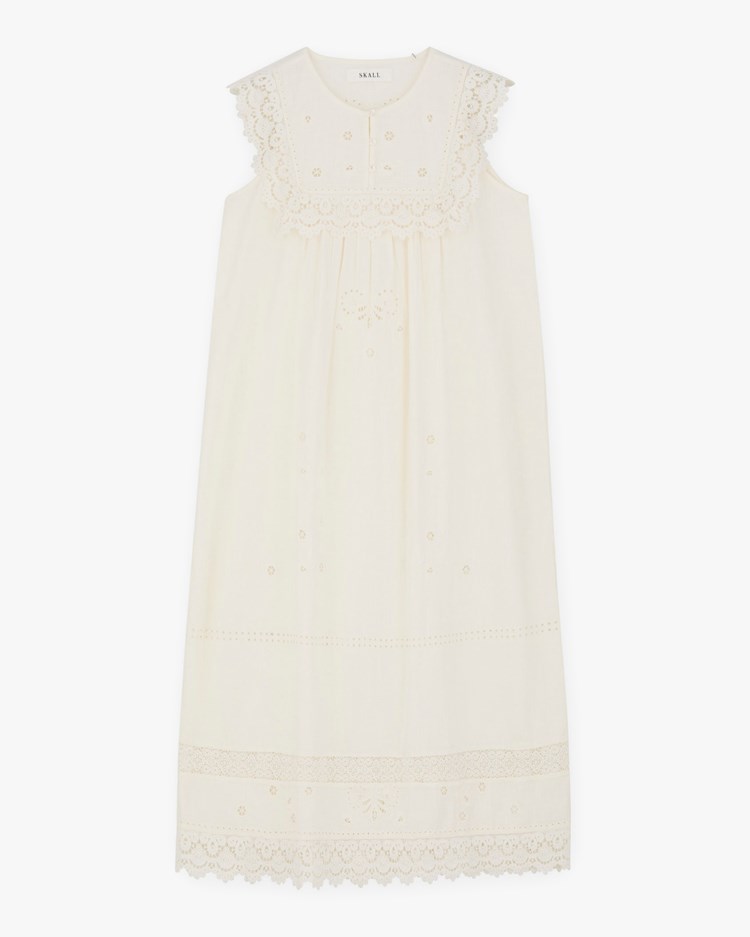 Skall Studio Tallulah Dress Antique White