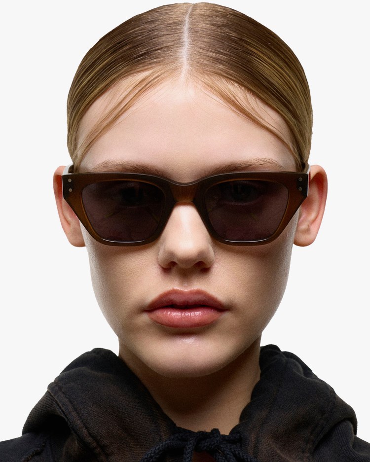 Monokel Eyewear Memphis Chocolate Grey Solid Lens - Vallgatan 12
