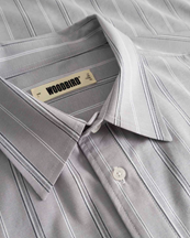 Woodbird Buzo Big Stripe Shirt Grey Stripe