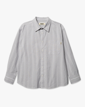 Woodbird Buzo Big Stripe Shirt Grey Stripe