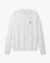 Palmes Pennant Long Sleeve T-Shirt White
