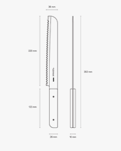 Nomi Bread Knife Eggshell
