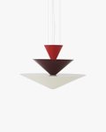 Vermilion Red & Dark Burgundy & Ecru White