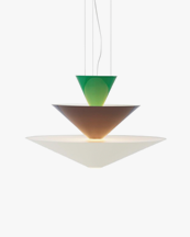 &Tradition Gio Chandelier Ln15 Ø92 Cm Signal Green & Deep Blue & Ecru White