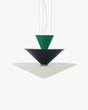 &Tradition Gio Chandelier Ln15 Ø92 Cm Signal Green & Deep Blue & Ecru White