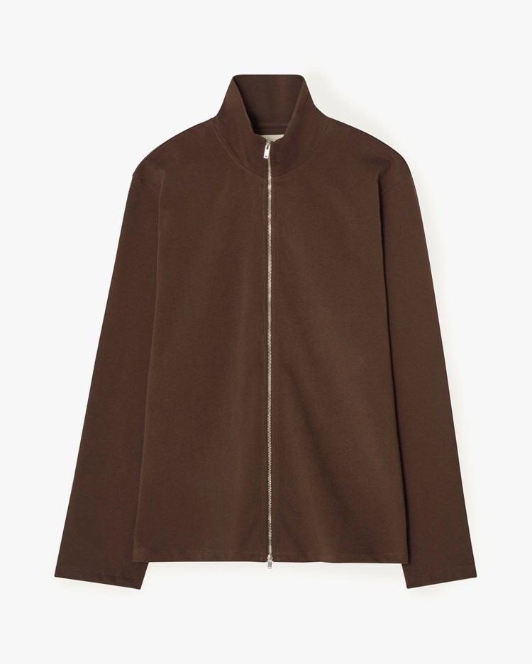 JEANERICA Bosie Zipped Cardigan Deep Brown