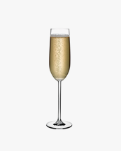 Nude Vintage Set of 2 Champagne Glasses Rounded Clear