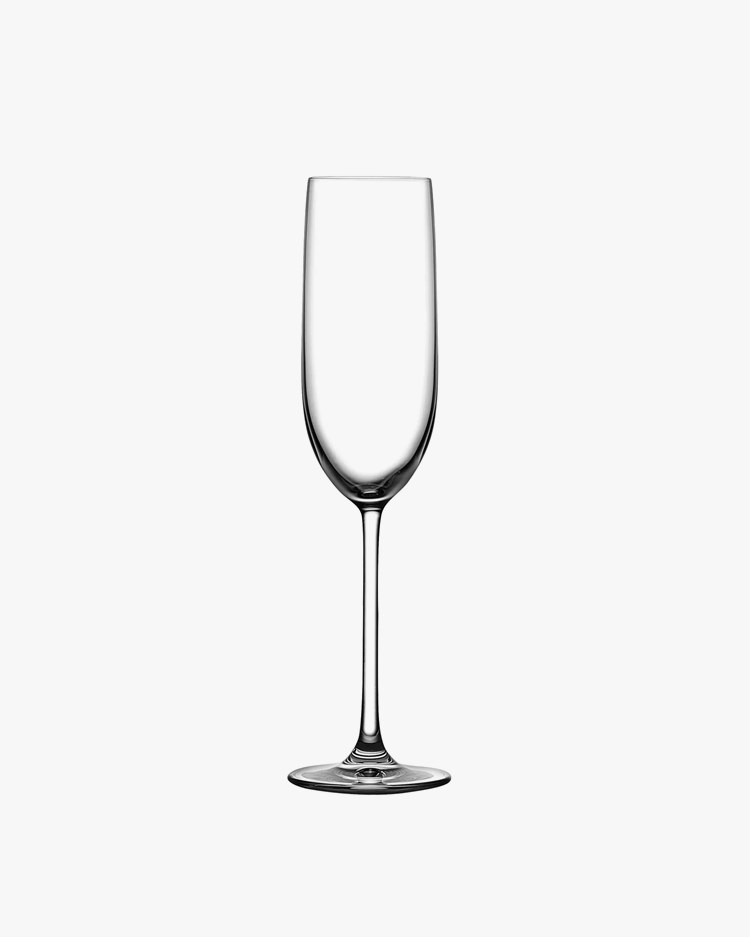 Nude Vintage Set of 2 Champagne Glasses Rounded Clear