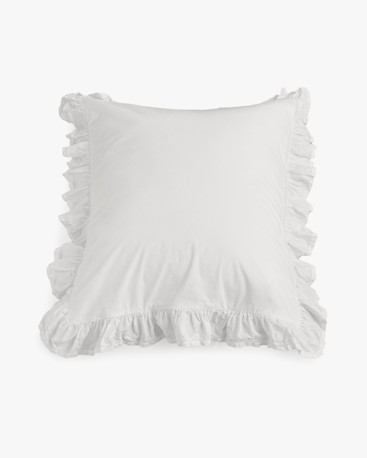 Tekla Percale Broderie Anglaise Pillow Sham Broken White/Elodie