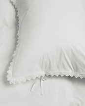 Tekla Percale Broderie Anglaise Pillow Sham Broken White/Anaïs