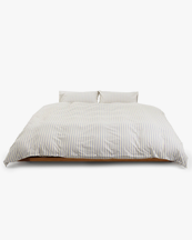 Tekla Percale Duvet Cover Needle Stripes