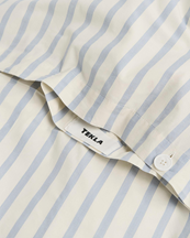 Tekla Percale Duvet Cover Needle Stripes