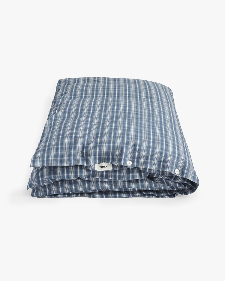 Tekla Percale Duvet Cover Douglas Checks
