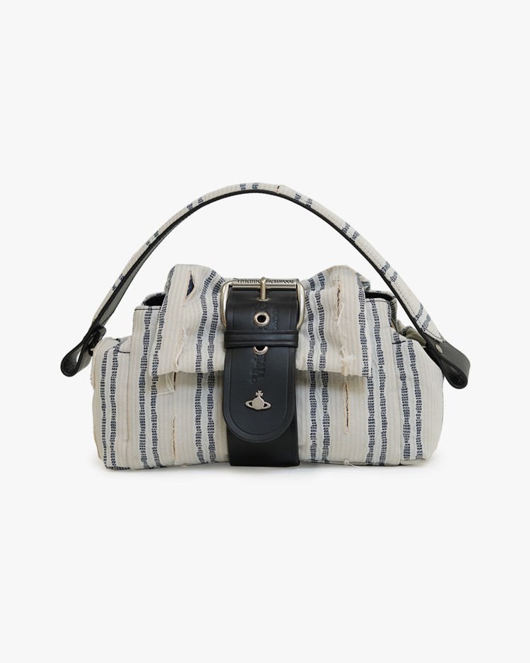 Vivienne Westwood Hazel Treasure Handbag Denim Stripes
