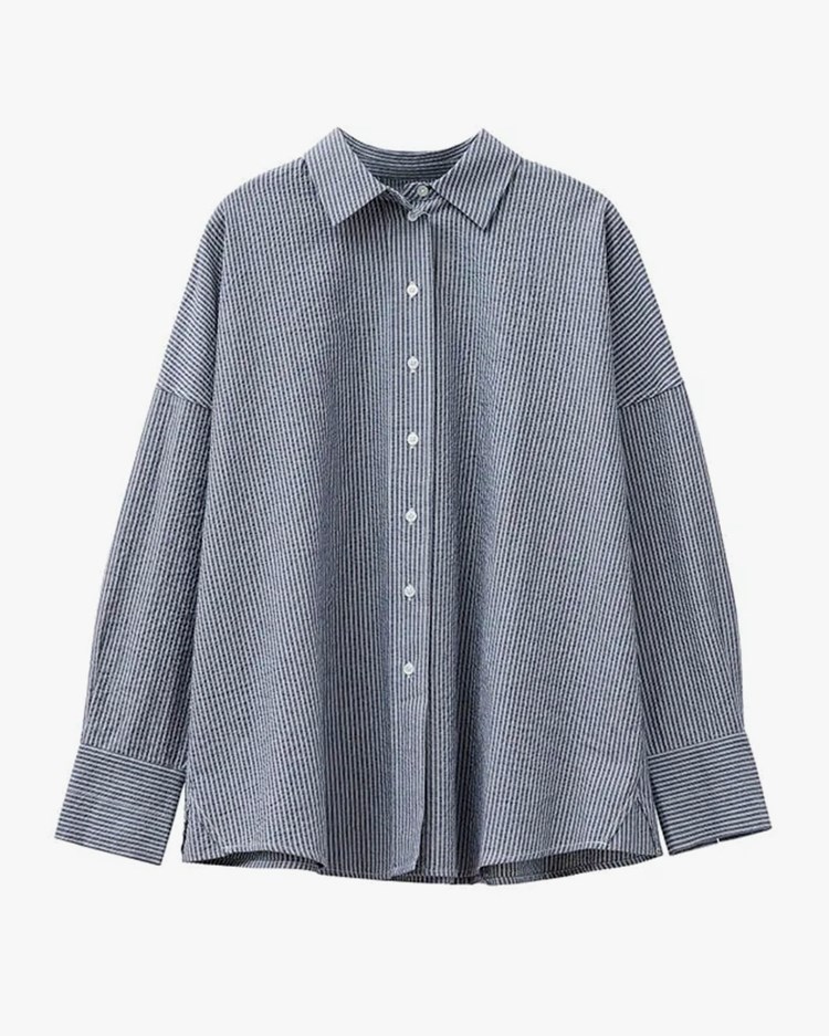 A Part of the art Breezy Shirt Ocean Layers Stripe