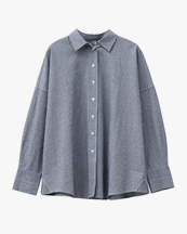 A Part of the art Breezy Shirt Ocean Layers Stripe