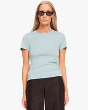 By Malene Birger Alicia Flat T-Shirt Arona Blue