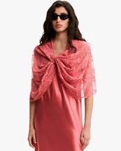 By Malene Birger Pinlos Lace Cape Baroque Rose