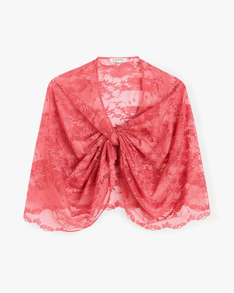 By Malene Birger Pinlos Lace Cape Baroque Rose