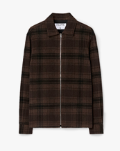 Filippa K Check Wool Liner Jacket Brown Check