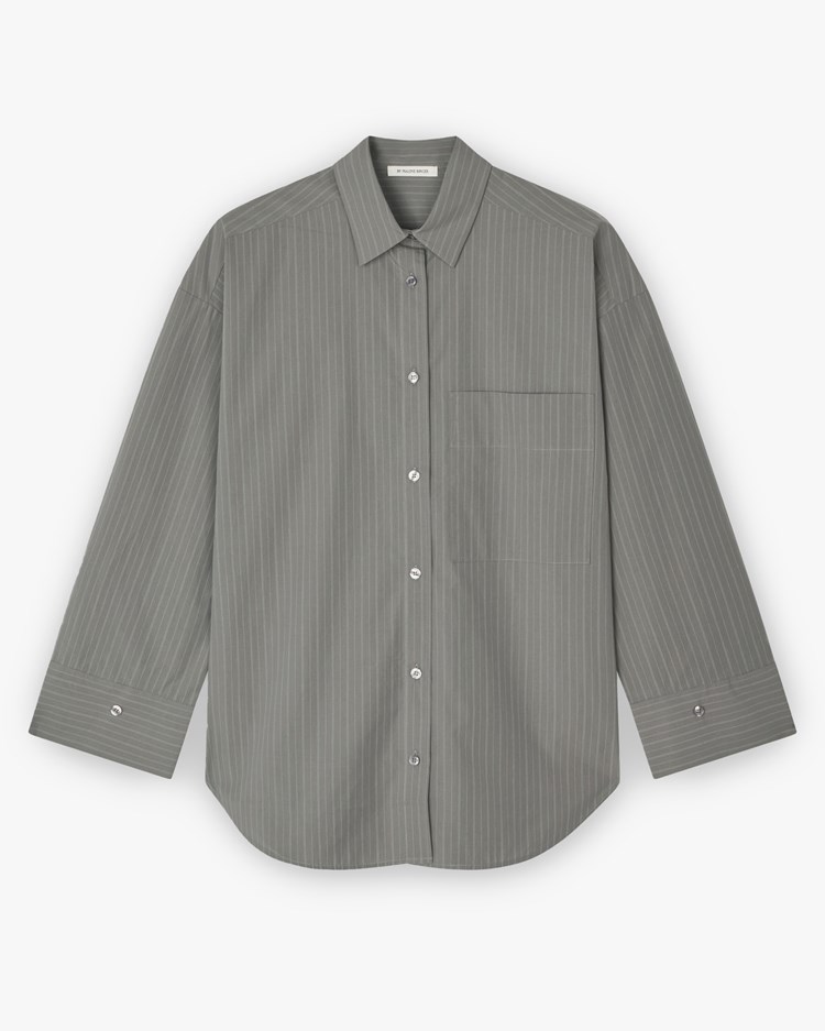 By Malene Birger Derris Shirt Grey Stripe