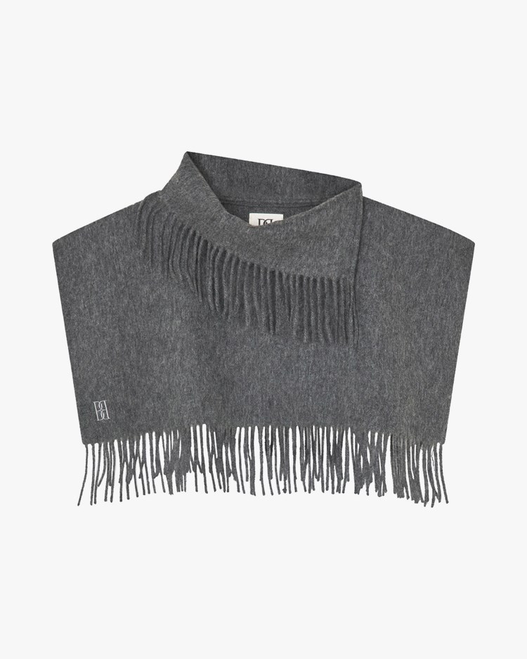 By Malene Birger Turtla Scarf Dark Grey Melange