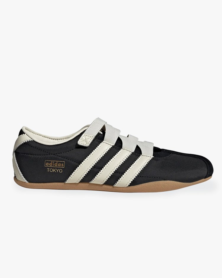 Adidas Originals Tokyo Mary Jane Shoes Core Black/Cream White/Gold Metallic