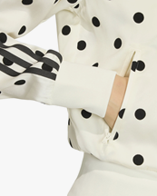 Adidas Originals Satin Polka Dot Track Jacket Off White