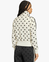 Adidas Originals Satin Polka Dot Track Jacket Off White