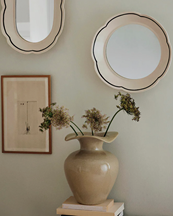 Florentina Vase M Glossy Beige
