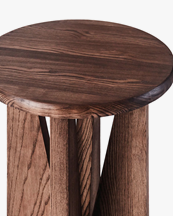 Dusty Deco V Side Table Stained Ash