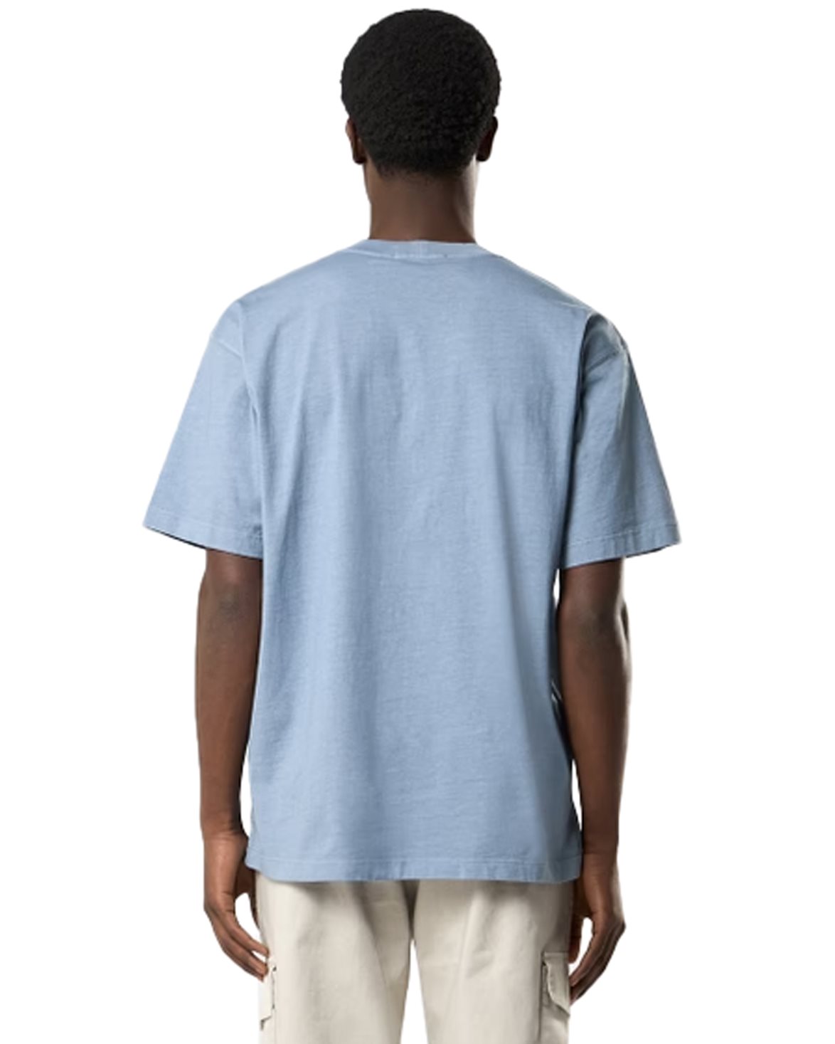 Stone Island 2100030 Garment Dyed Cotton T-Shirt Dark Blue