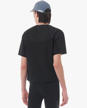 Satisfy Justice Trail Tee Shirt (Half Zip) Black