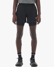 Satisfy Rippy Cordura 5 Trail Shorts Black
