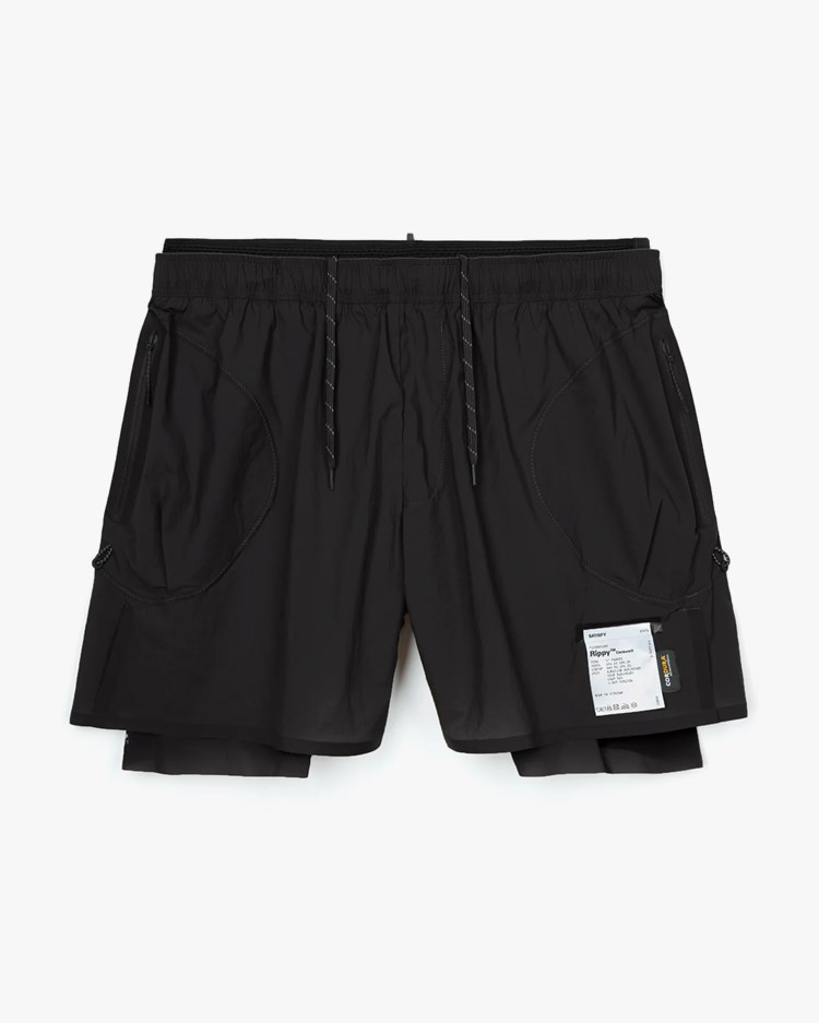 Satisfy Rippy Cordura 5 Trail Shorts Black