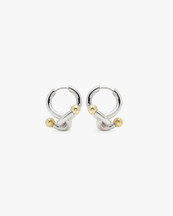 Ennui Atelier Falcat Earrings Rhodium Plated