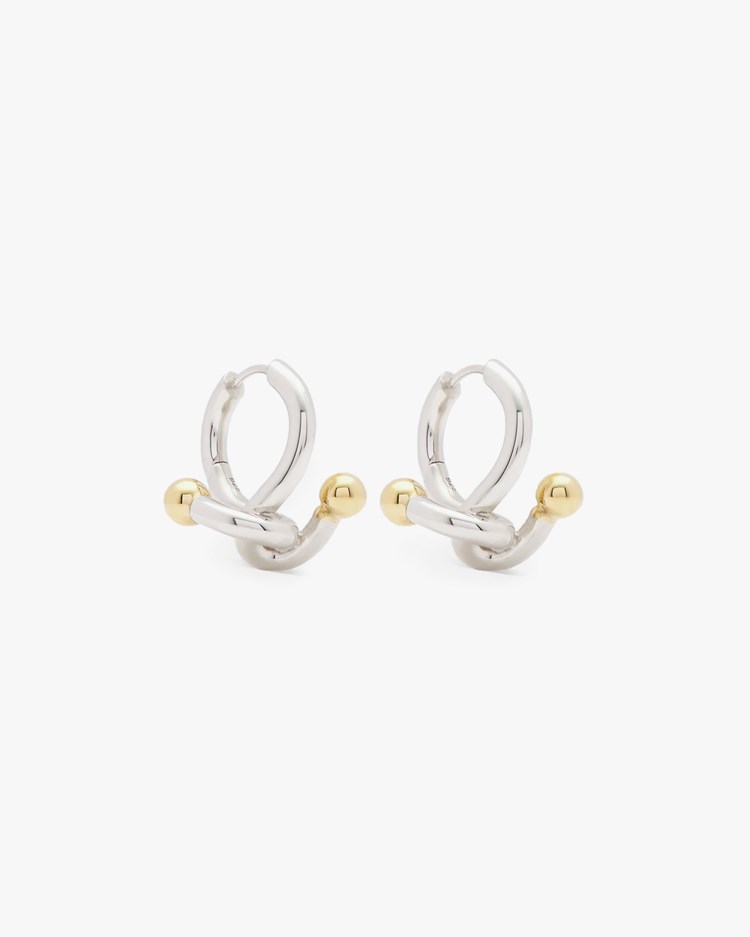 Ennui Atelier Falcat Earrings Rhodium Plated