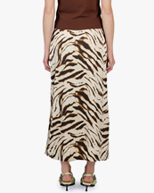 Ganni Printed Shibori Organza Skirt Seedling