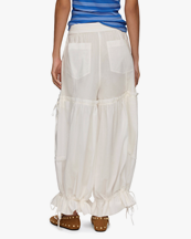Ganni Cotton Voile Balloon Pants Bright White