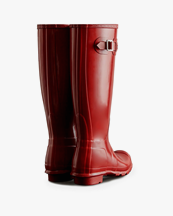 Hunter Original Tall Gloss Boot W Military Red