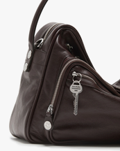 Acne Studios Camero Camera Shoulder Bag Chocolate Brown
