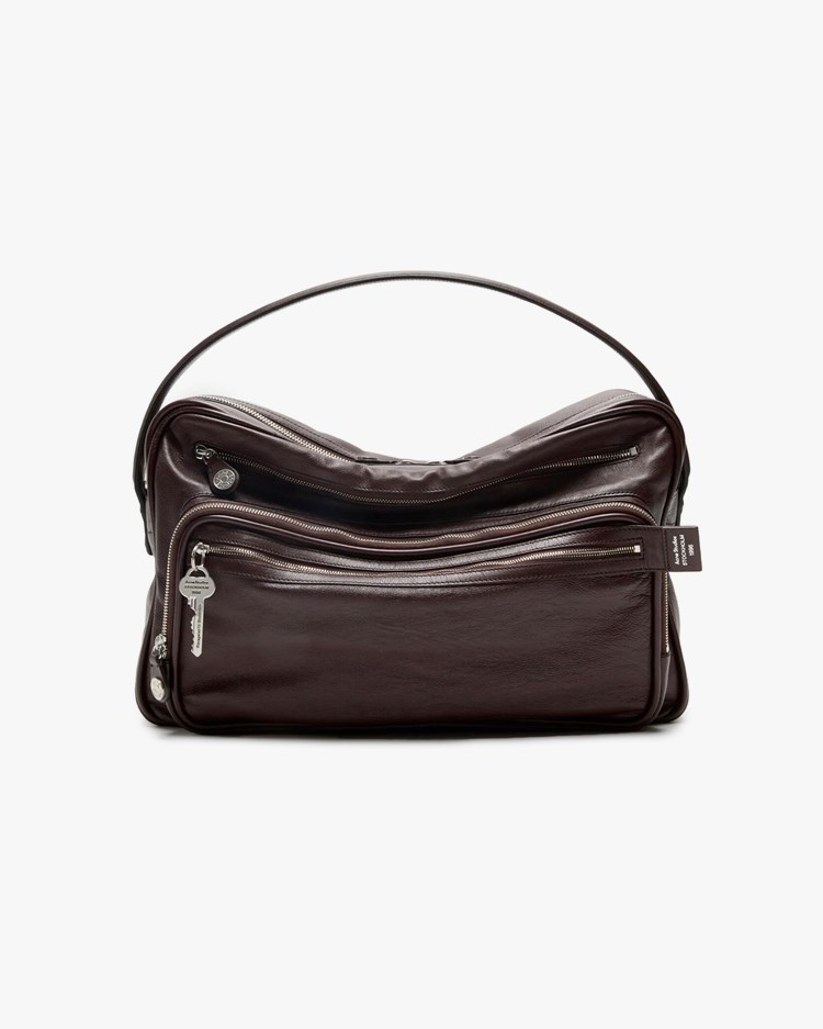 Acne Studios Camero Camera Shoulder Bag Chocolate Brown