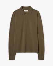 JEANERICA Rory Knit Polo Khaki Green