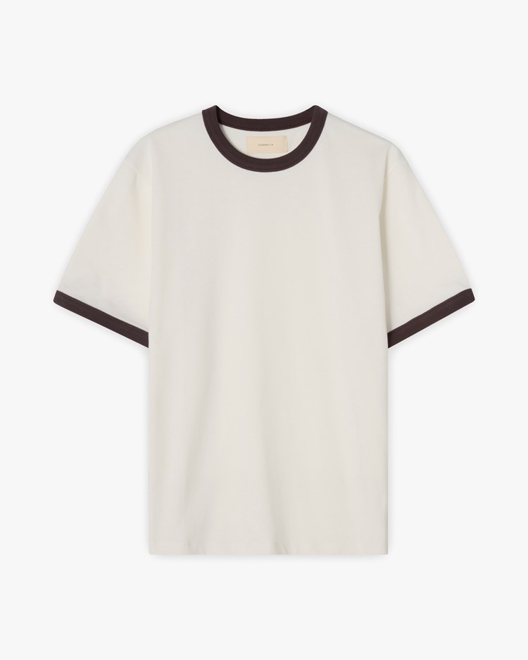 JEANERICA Ringer T-Shirt Grey Lilac