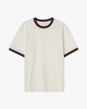 JEANERICA Ringer T-Shirt Grey Lilac