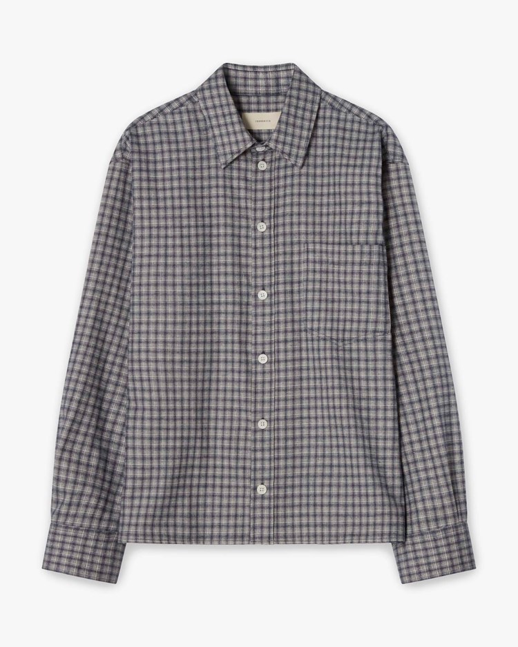 JEANERICA Juan Shirt Blue Flannel Check