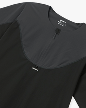 Satisfy Justice Trail Tee Shirt (Half Zip) Black