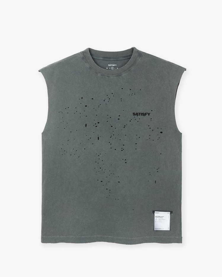 Satisfy MothTech Muscle Tee Faded Black Rcm